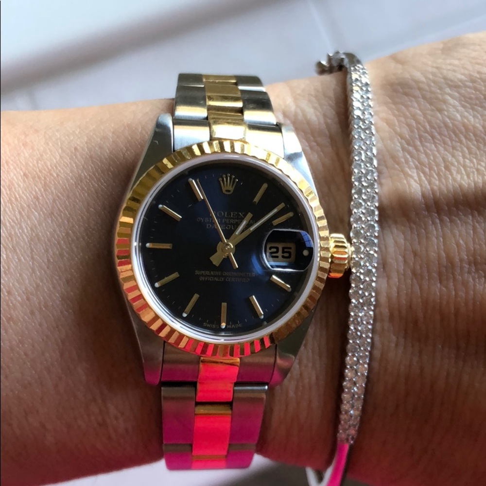 Rolex Oyster Perpetual Datejust w/ Blue Face